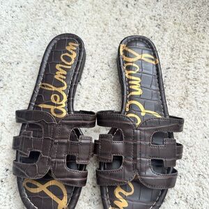 Sam Edelman Brown Slide Sandals